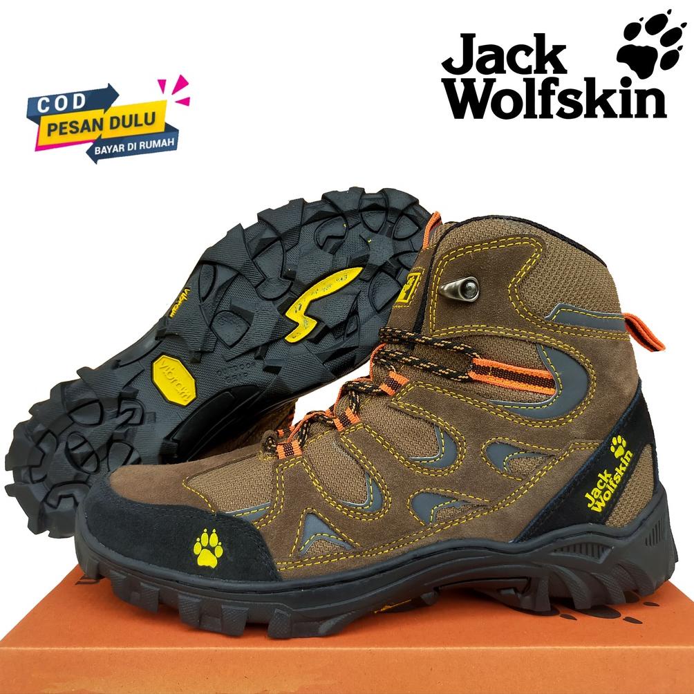 TERLARIS SEPATU HIKING PRIA/WANITA JACK WOLFSKIN MURAH OLAHRAGA GUNUNG OUTDOOR TREKKING WATERPROOF T