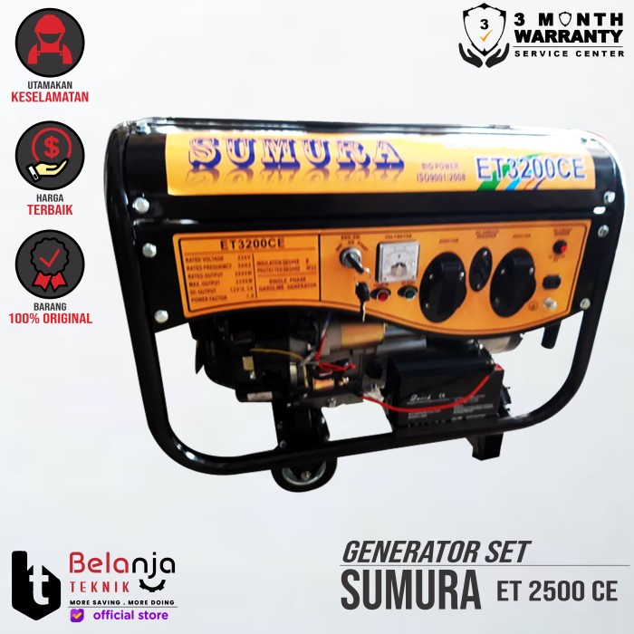 SUMURA ET 3200 CE GENERATOR SET 2000 WATT GENSET ET 3200CE TERMURAH