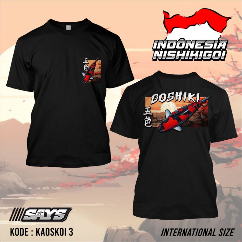 Kaos Ikan Koi 3 Goshiki