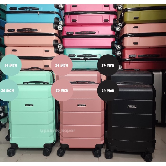 Koper Premium 24 inch 7182 POLO koper traveling , Koper pakaian,