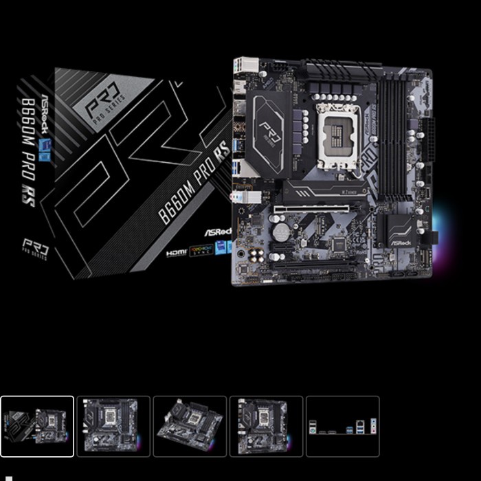 Asrock B660M PRO RS LGA 1700 Intel Motherboard