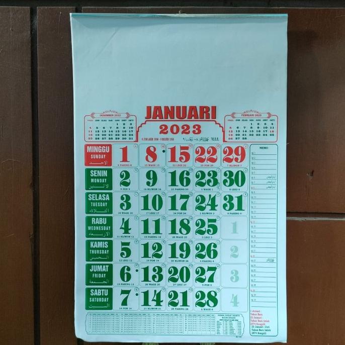 

~~~~~] Kalender Dinding Kerja ANGKA HIJAU 2023
