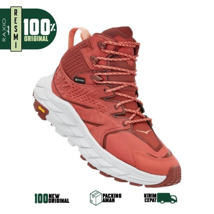 Promo Sepatu Gunung Trail Hoka Anacapa Mid Gtx Womens Hiking Original Murah