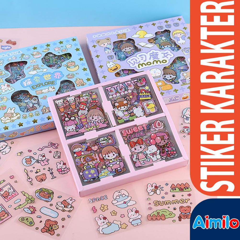 

Aimilo STICKER KARAKTER LUCU I STICKER JEPANG I STICKER AESTHETIC I JOURNAL STICKER