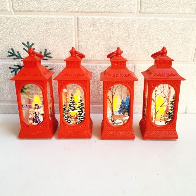 

Ready Lentera Natal Santa Snowman Souvenir Dekorasi Hiasan Led Portable Original