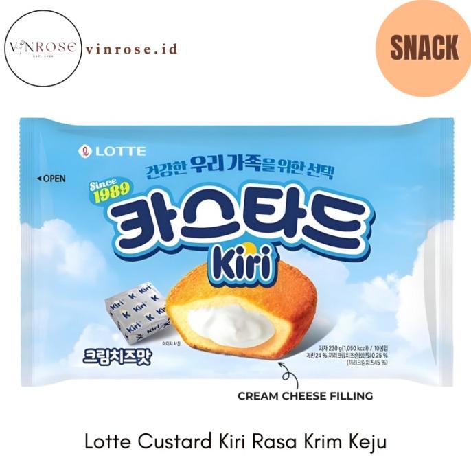 

@#@#@#] Lotte Custard Kancho Kiri Rasa Krim Keju / Snack Korea