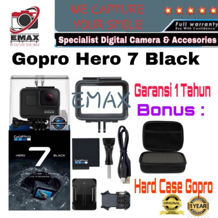 Terbaru Gopro Hero 7 Black - Gopro Hero7Black Garansi 1 Tahun Gopro7Black Promo Terlaris