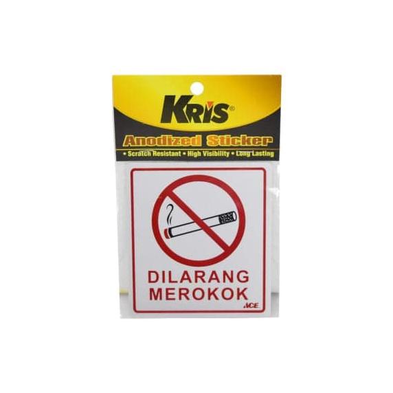 

Stiker Anodized Dilarang Merokok | Kris Stiker Anodized No Smoking