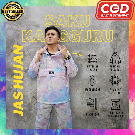 Mantel Jas Hujan Modis Setelan Keren Unisex Cewek Cowok Original Import Raincoat Dewasa Mantel Jas H