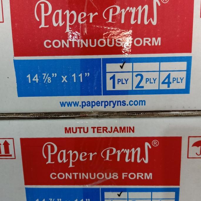 

Kertas Continuous Form Besar 14 7/8 X 11 - 1 Ply Hvs (B1) Kode 750