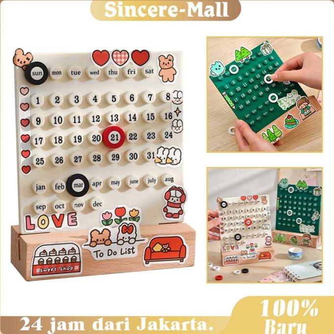 

^%^%^%^%] Kalender Meja Manual Akrilik Kalender Kreatif Waktu Abadi Diy Hadiah