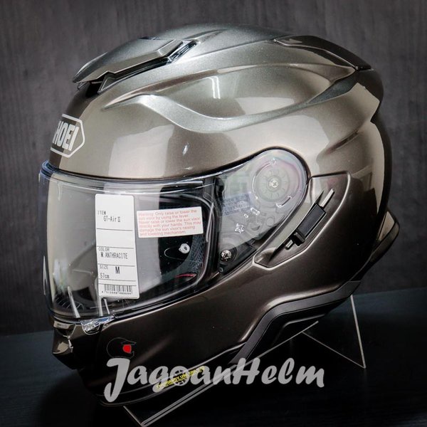 Shoei Helm Gt Air 2 Solid Anthracite Metal Gtair2 Double Visor Sni