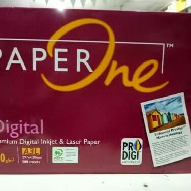 

Kertas Hvs A3 - 100 Gram Paper One Fotocopy Inkjet & Laser Paper Kode 501