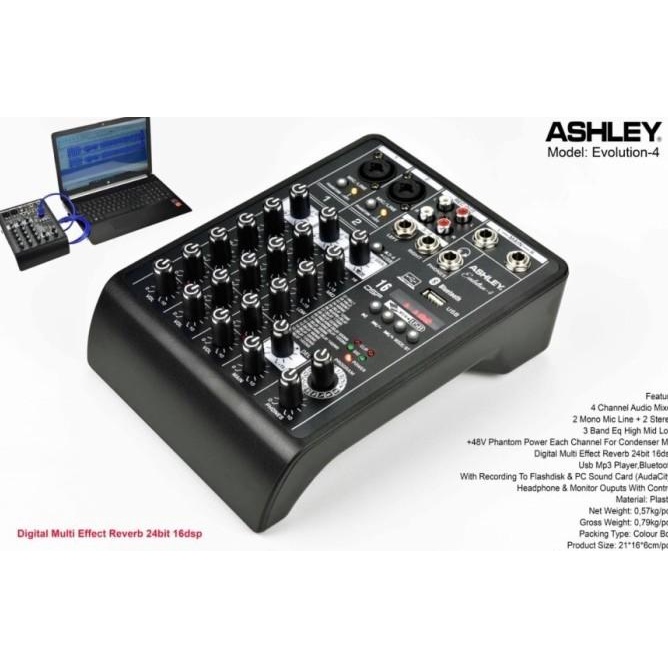 mixer audio ashley evolution 4 / evolution4 Premium murah