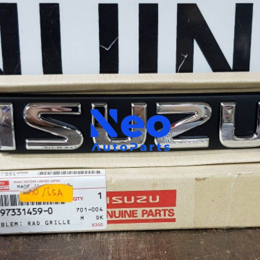 Emblem Decal Grill Radiator Isuzu Dmax 4Jj 4Jh 4Jj1 4Jh1 Original