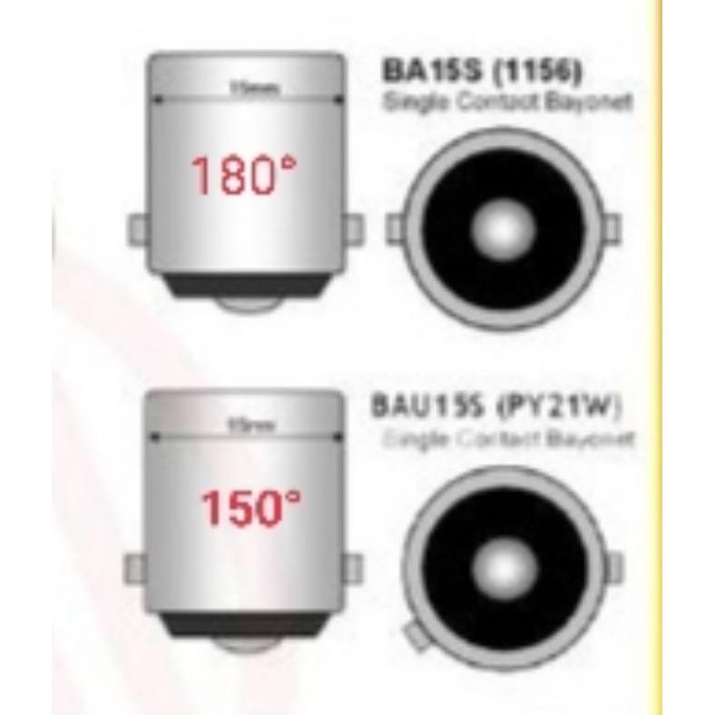 Best - LAMPU LED SEN MOBIL S25 PUTAR 144 MATA NINE LUMINOS NL1 KEDIP NORMAL CANBUS