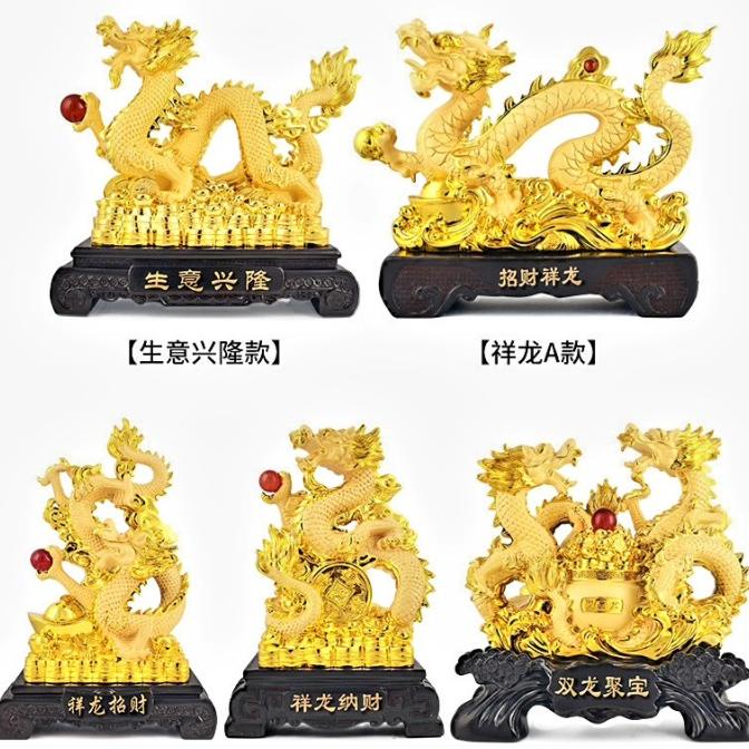 

New Sale Patung Emas Naga 2024 Souvenir Kado Imlek Dragon Year Pajangan Hoki Terbaik