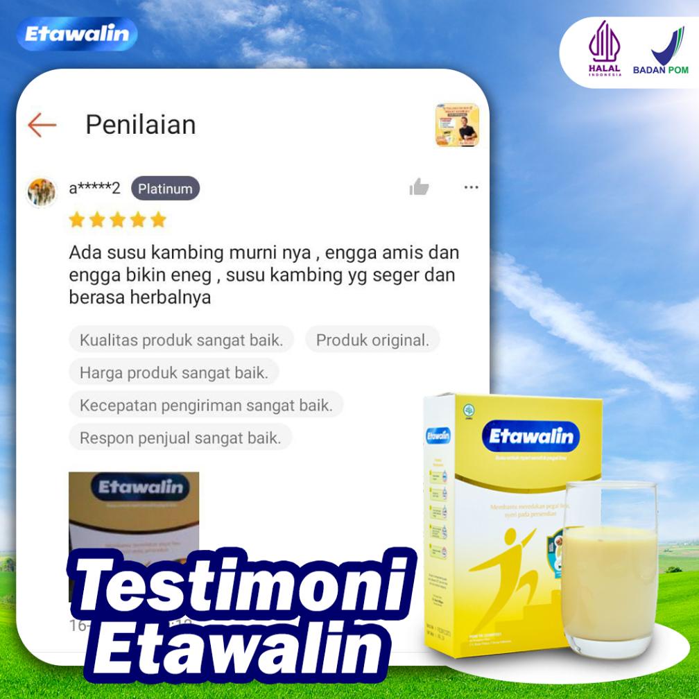 

Update Etawalin Susu Kambing Etawa Tingkatkan Kepadatan & Kesehatan Tulang Sendi Susu Anti Asam Urat Rematik Reumatik Nyeri Sendi Cocok Untuk Lansia Pengapuran Sendi Toko Herbiology !