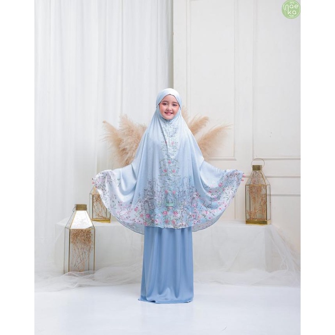 Mukena Jenna Naeka Anak Silk Premium 2in1 Travel