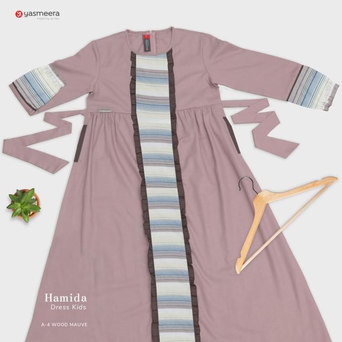 Diskon Hamida Dress Kids A4 Wood Mauve Yasmeera Gamis Only Anak Perempuan - Best Seller