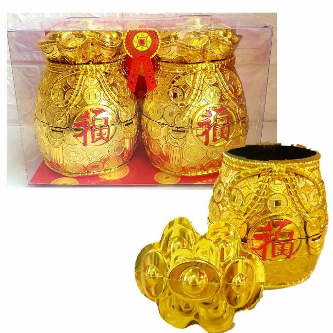 

Tempat Permen Yenpao Emas Murah Candy Jar Yenpau Gold Kado Imlek Murah Pengiriman Cepat