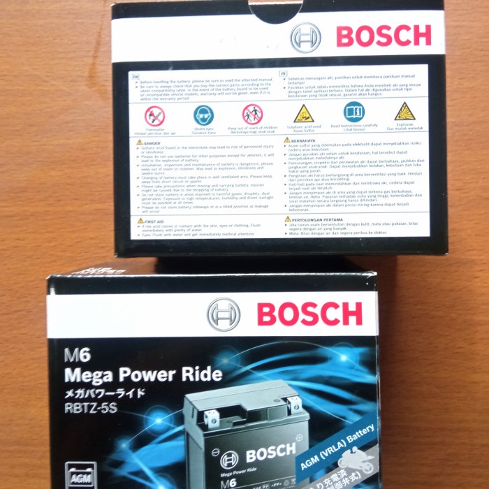 Sale aki kering M6 merk BOSCH 12V 3,5Ah /CHARGER AKI/DONGKRAK MOBIL/TALI DEREK