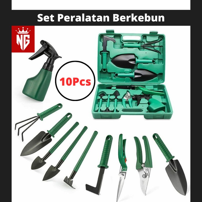 Promo 10Pcs Set Alat Pertanian Peralatan Berkebun Mini Multifungsi