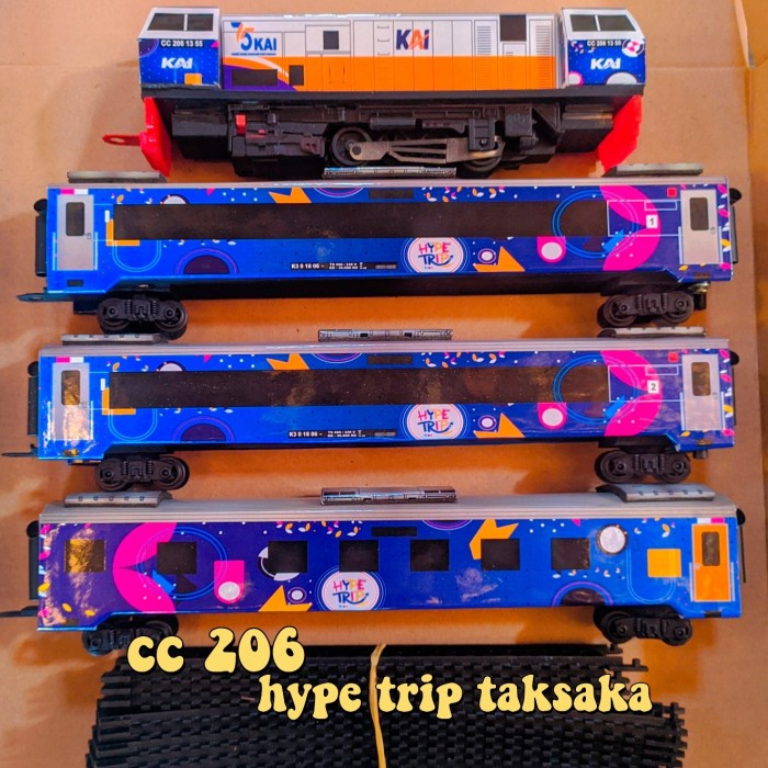 Promo Mainan Kereta Api Indonesia, Kereta Api Cc 206 Hype Trip Taksaka