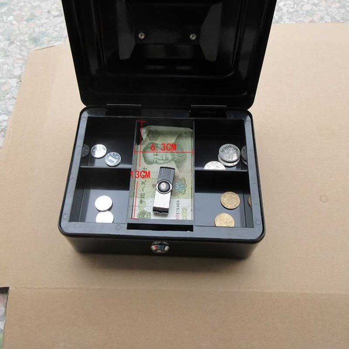 [Brankas] Brankas Mini Cash Box Uang Tempat Barang Brangkas Material Besi Kuat [Rahasia]