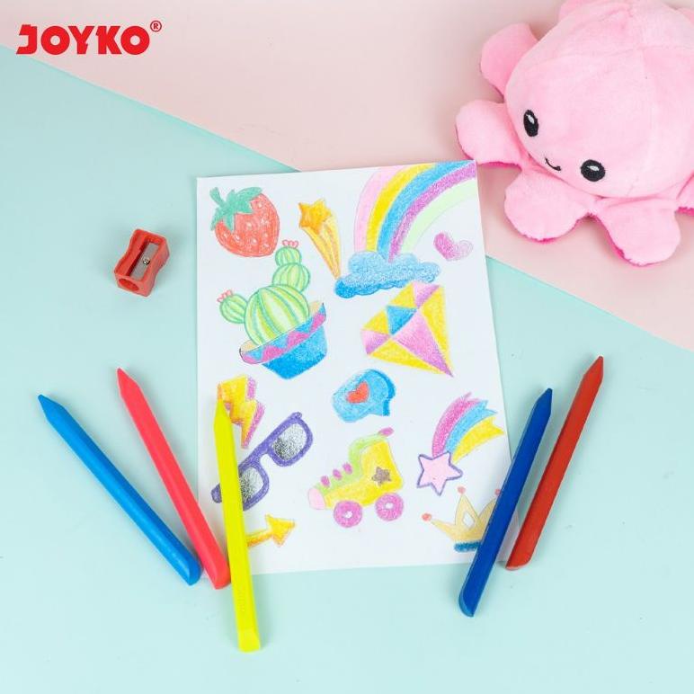 

Sale Krayon Bersih Clean Crayon Joyko Clcr-Ab-12 12 Warna Original