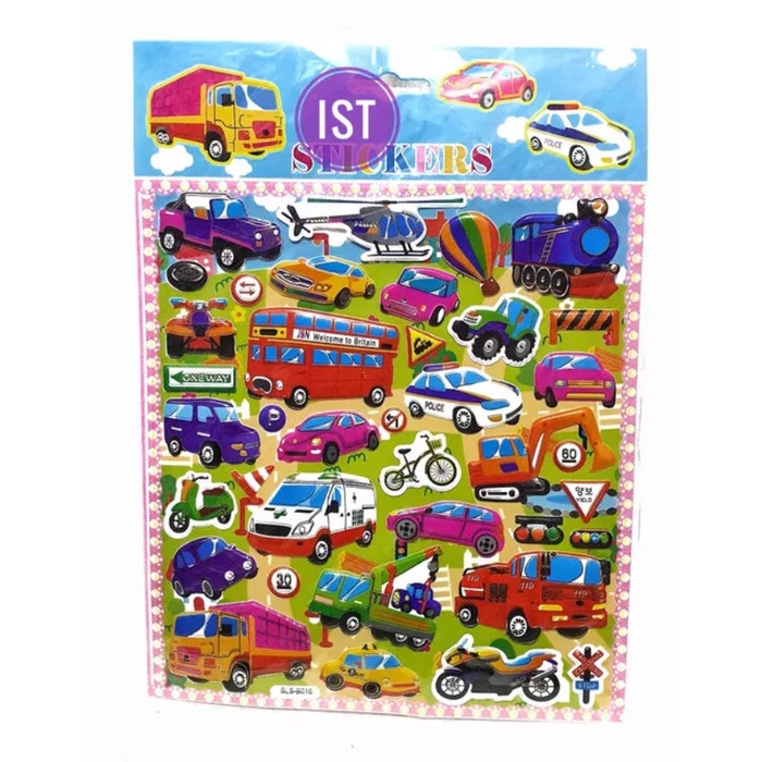 

Mainan Anak STICKER STIKER TIMBUL TRANSPORTASI