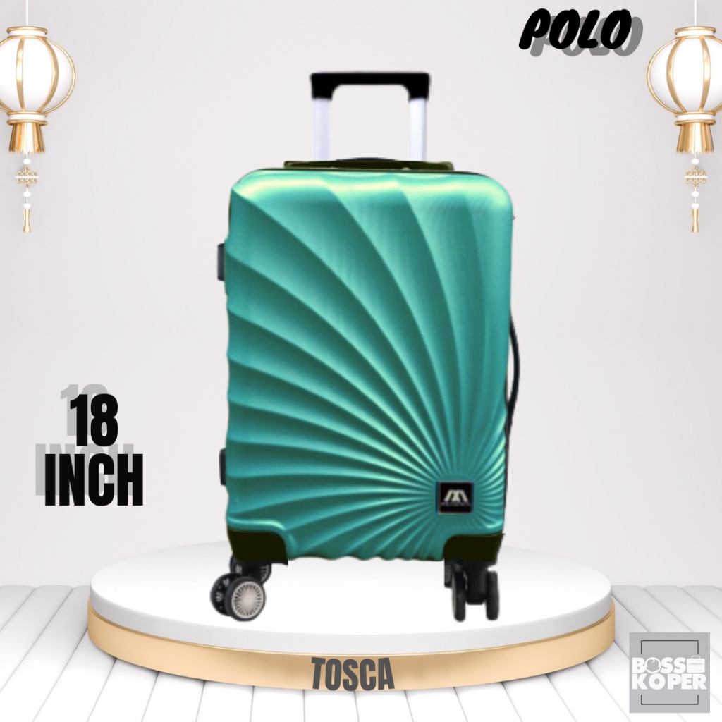 Koper 18 Inch Polo Geneva 031 Ukuran Kabin/Koper Fiber Hardcase/Koper /Koper Cabin/Koper