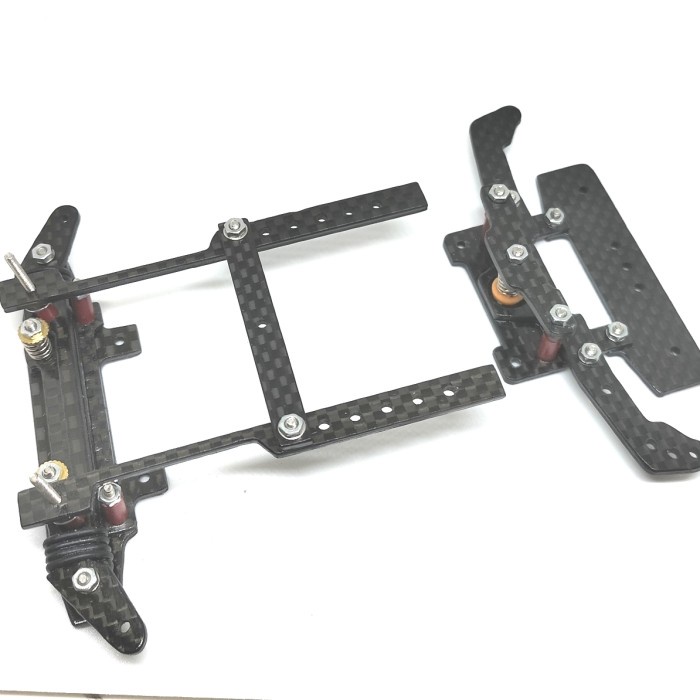 Tamiya Bumper Carbon - At Pivot - Anchor - Hanging Ready