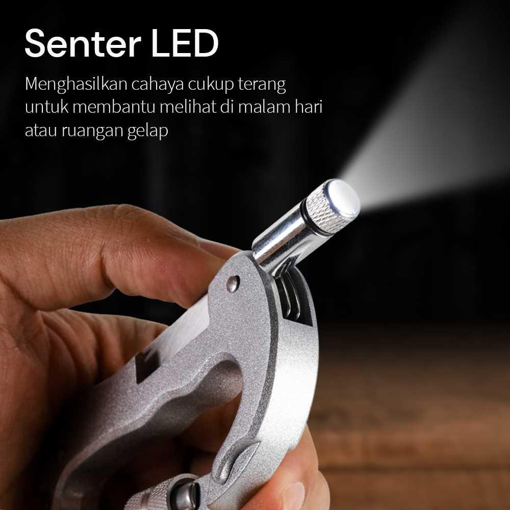 Carabiner Pisau Lipat Knife Carabiner Mountaineering EDC - CRB1