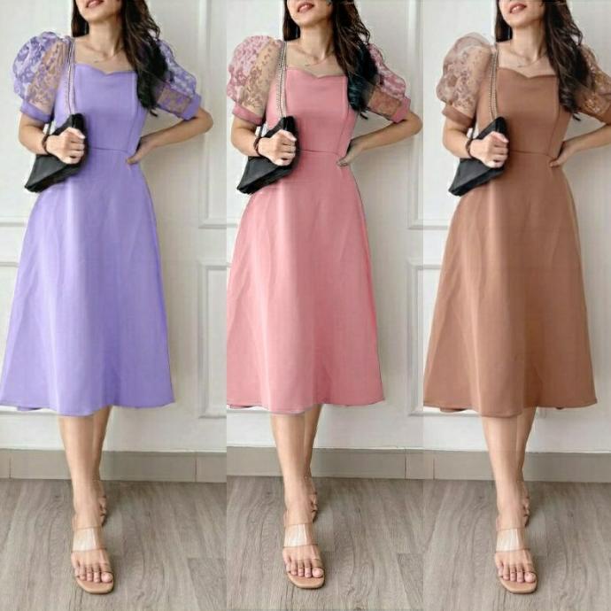 PREMIUM - DRESS WANITA/DRESS REMAJA/BAJU PESTA/BAJU SANTAI/BAJU NATAL/BAJU JALAN XMAS