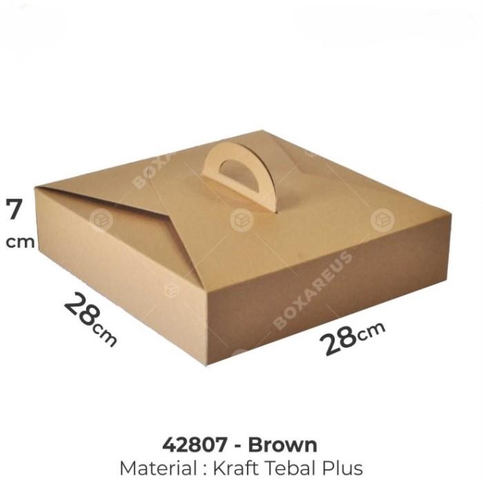 

Dus Jinjing Kue Bolu Tart 28X28 Kraft / Kemasan Packaging 42807 B 098