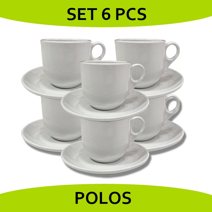 hap 1 SET 6 PCS Cangkir Kopitiam/Gelas Kopitiam/Cangkir Kopi/Coffee Cup