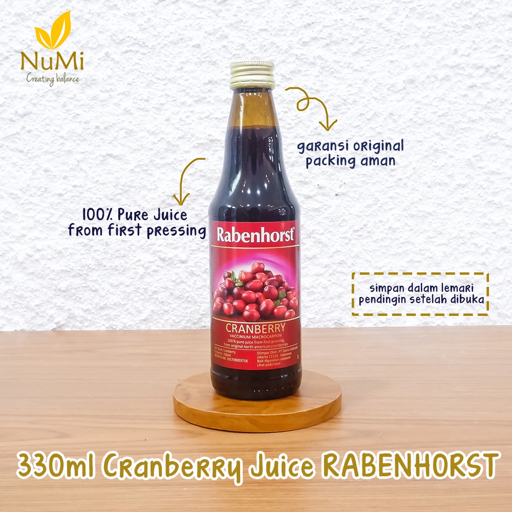 

330Ml Sari Buah Cranberry Numan Cranberry Pure - Rabenhorst