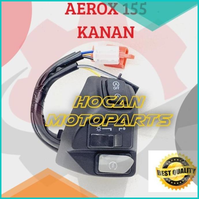 SAKLAR HOLDER KANAN TOMBOL STATER LAMPU IDLING STOP AEROX 155 OLD NEW
