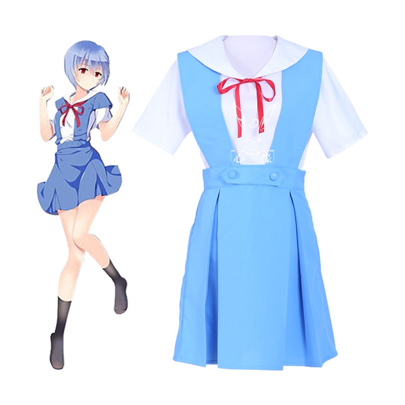Neon Genesis Evangelion cosplay Ayanami Rei cosplay costume and Ayanami Rei wig