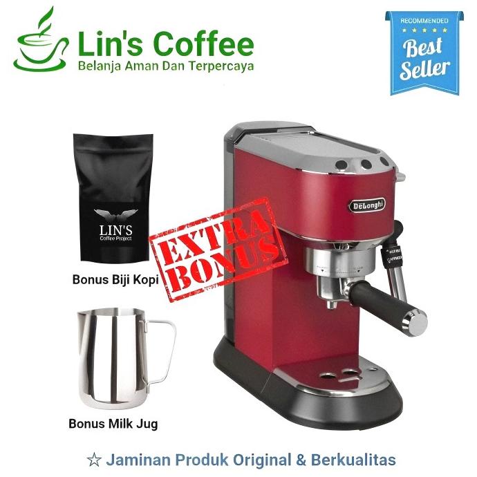 monggo] Delonghi Dedica EC685.R / coffee maker delonghi EC685 Red ( merah )