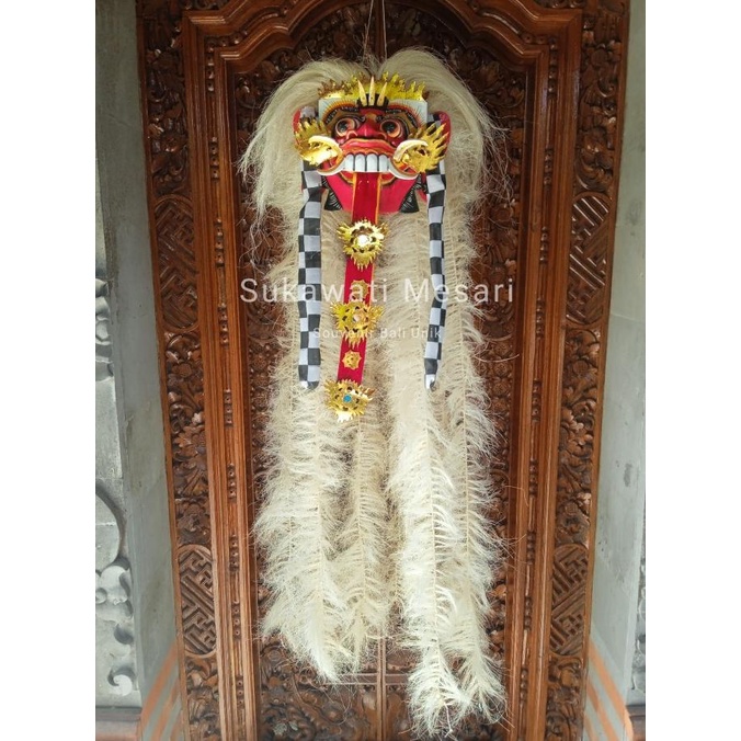 Produk Terbaik] Topeng Tapel Rangda Lengkap Dengan Aksesoris Lidah Rambut Murah Bali