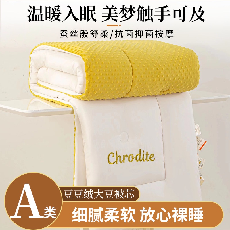 AKelas3DSelimut Beludru Doudou Tebal Hangat Musim Dingin Kedelai Selimut Tunggal Asrama Siswa Musim 