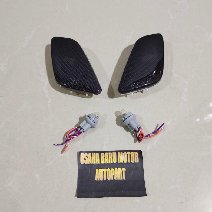 side lamp jeep wrangler side marker universal set 2pcs ( smoke ) inaina556677