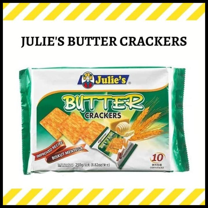 

TERMURAH BISKUIT JULIE'S BUTTER CRACKERS 250GR - BISKUIT MENTEGA JULIES CRACKER