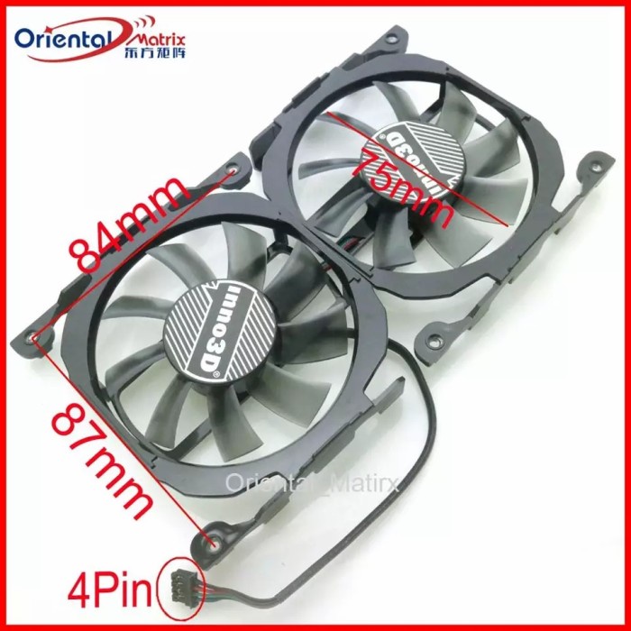 Fan Manli GTX 970 4gb gtx 650ti 660ti 670 GTX 750Ti 760