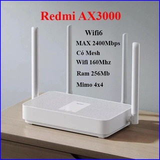 REDMI Router AX3000 WiFi 6 Gamming 3000 Mbps Mesh Dual Band 128user CN