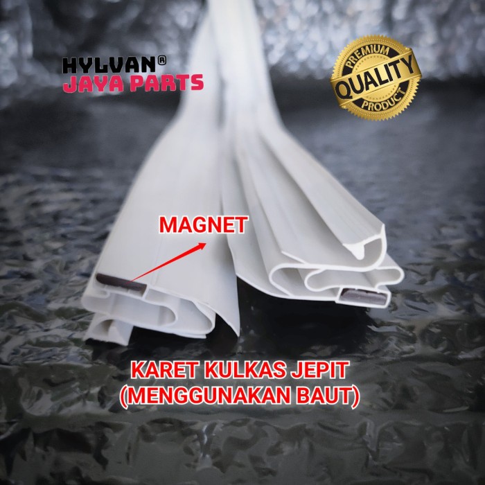 Terbaru Bahan Karet Pintu Kulkas Toshiba Sharp Sanyo Dll 2Meter Berikut Magnet Promo Terlaris