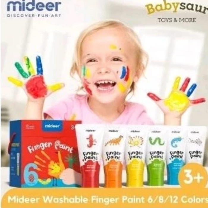 

Terlaris Mideer Finger Paint 6 Colour Washable Promo Terbaru