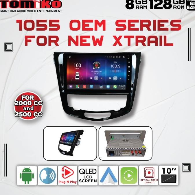 Head unit Tomiko Android - X-trail New RAM 4GB